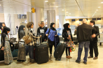 بالصور: بعثة من طلاب المدرسة الثانوية الشاملة تغادر إلى الولايات المتحدة الامريكية